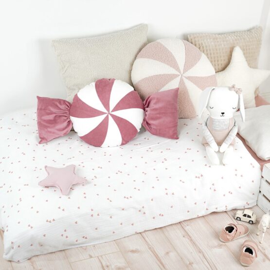 DIY Stoffe Inspiration - Bonbon Kissen - Häschen Tilda - Stern