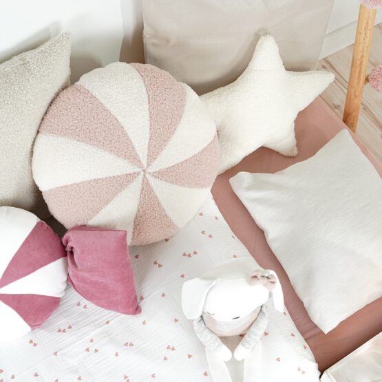 DIY Stoffe Inspiration - Bonbon Kissen - Stern