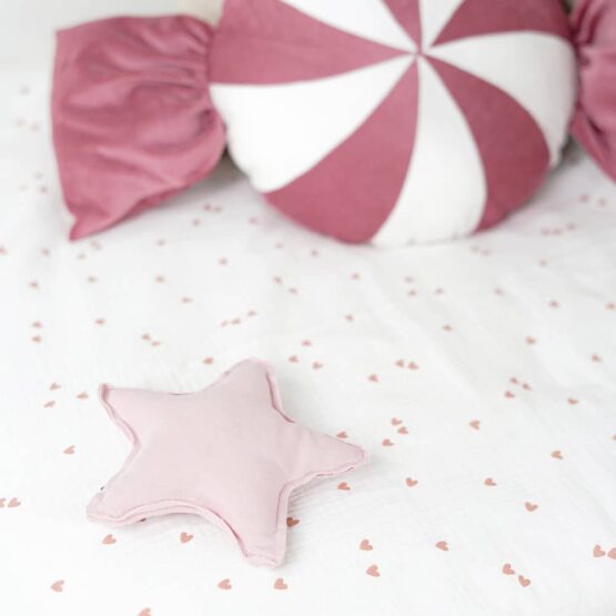DIY Stoffe Inspiration - Bonbon Kissen - Stern