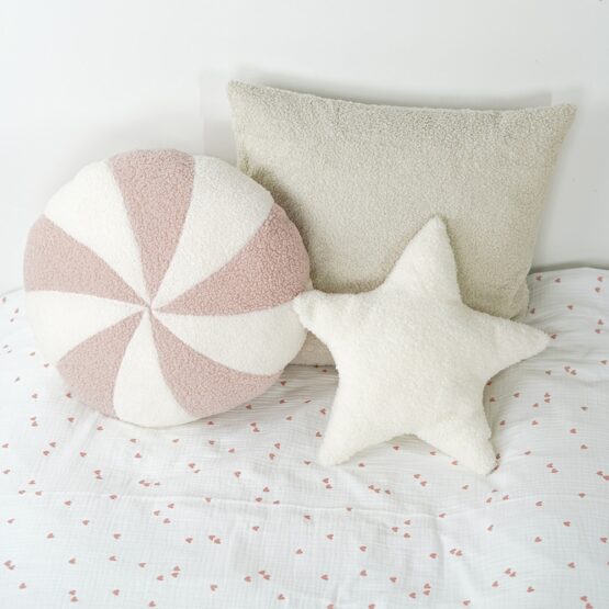 DIY Stoffe Inspiration - Bonbon Kissen - Stern