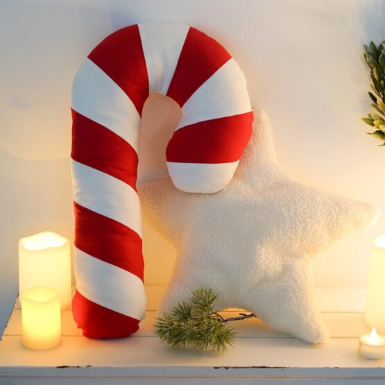 DIY Stoffe Inspiration - Zuckerstange Kissen