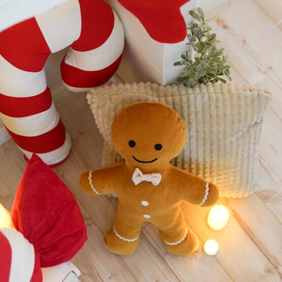 DIY Stoffe Inspiration - Zuckerstange - Kissen - Lebkuchenfigur