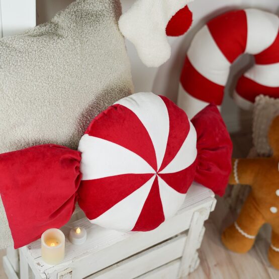 DIY Stoffe Inspiration - Bonbon - Zuckerstange - Kissen