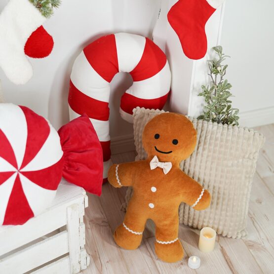 DIY Stoffe Inspiration - Bonbon - Zuckerstange - Kissen - Lebkuchenfigur - Nikolausstiefel