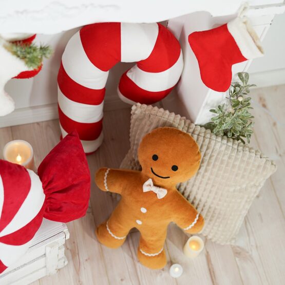 DIY Stoffe Inspiration - Bonbon - Zuckerstange - Kissen - Lebkuchenfigur - Nikolausstiefel