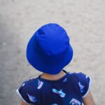 DIY Stoffe Outfit - Bucket Hat - Canvas Königsblau