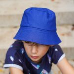 DIY Stoffe Outfit - Bucket Hat - Canvas Königsblau
