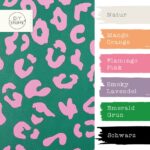 Farbkombi Kunstleder Emerald Pink