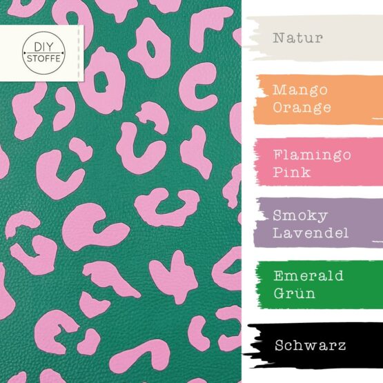 Farbkombi Kunstleder Emerald Pink