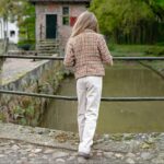 Hose - Breitcord Elastisch - Cream