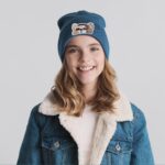 Patch Katze Beanie Maedchen Mu