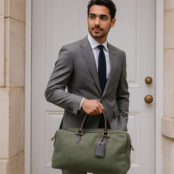 Reisetasche Canvas Schwere Qualitaet Olivgrün Ki