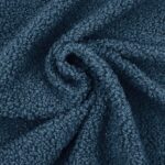 Boucle Teddyfleece Smoky Jeansblau 1