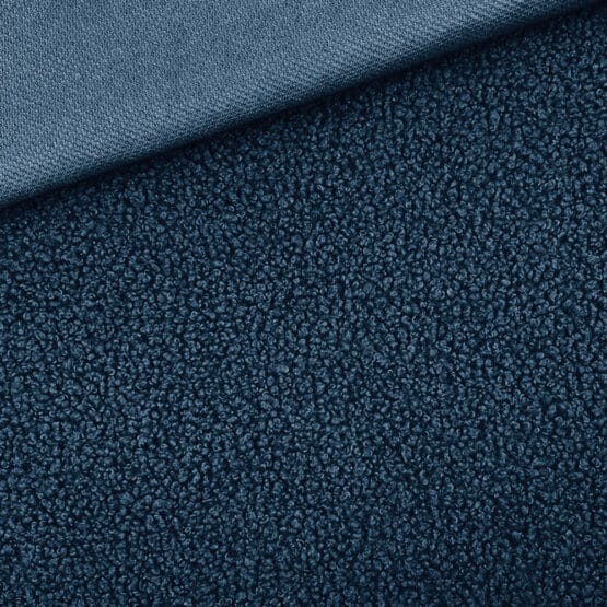 Boucle Teddyfleece Smoky Jeansblau