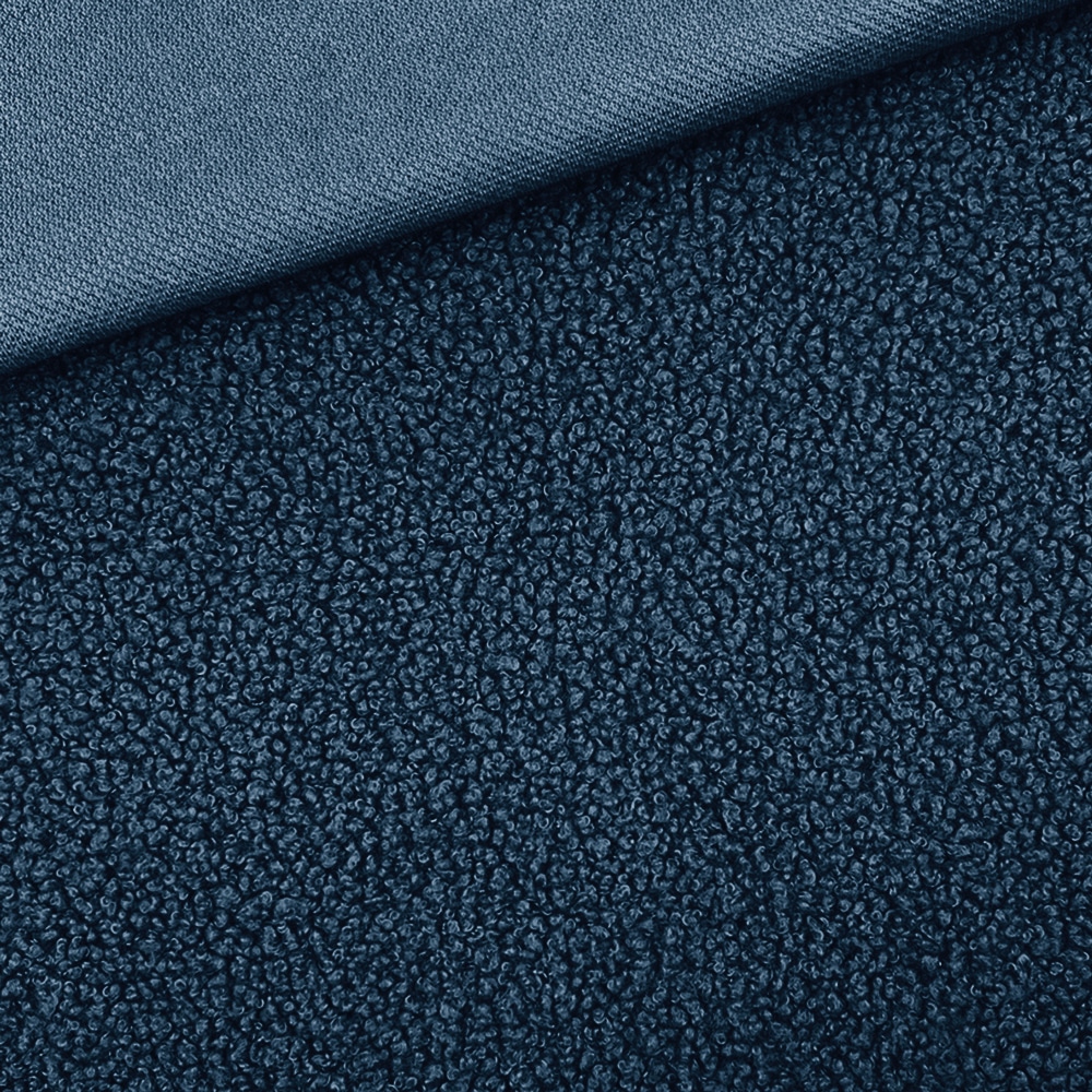 Boucle Teddyfleece Smoky Jeansblau