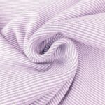 Bündchen – Pastell Lavendel/Weiß 1 mm gestreift