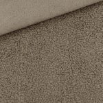 Double Face Boucle Teddyfleece Dunkles Smoky Camel Beige