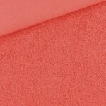 Double Face – Bouclé Teddyfleece – Koralle