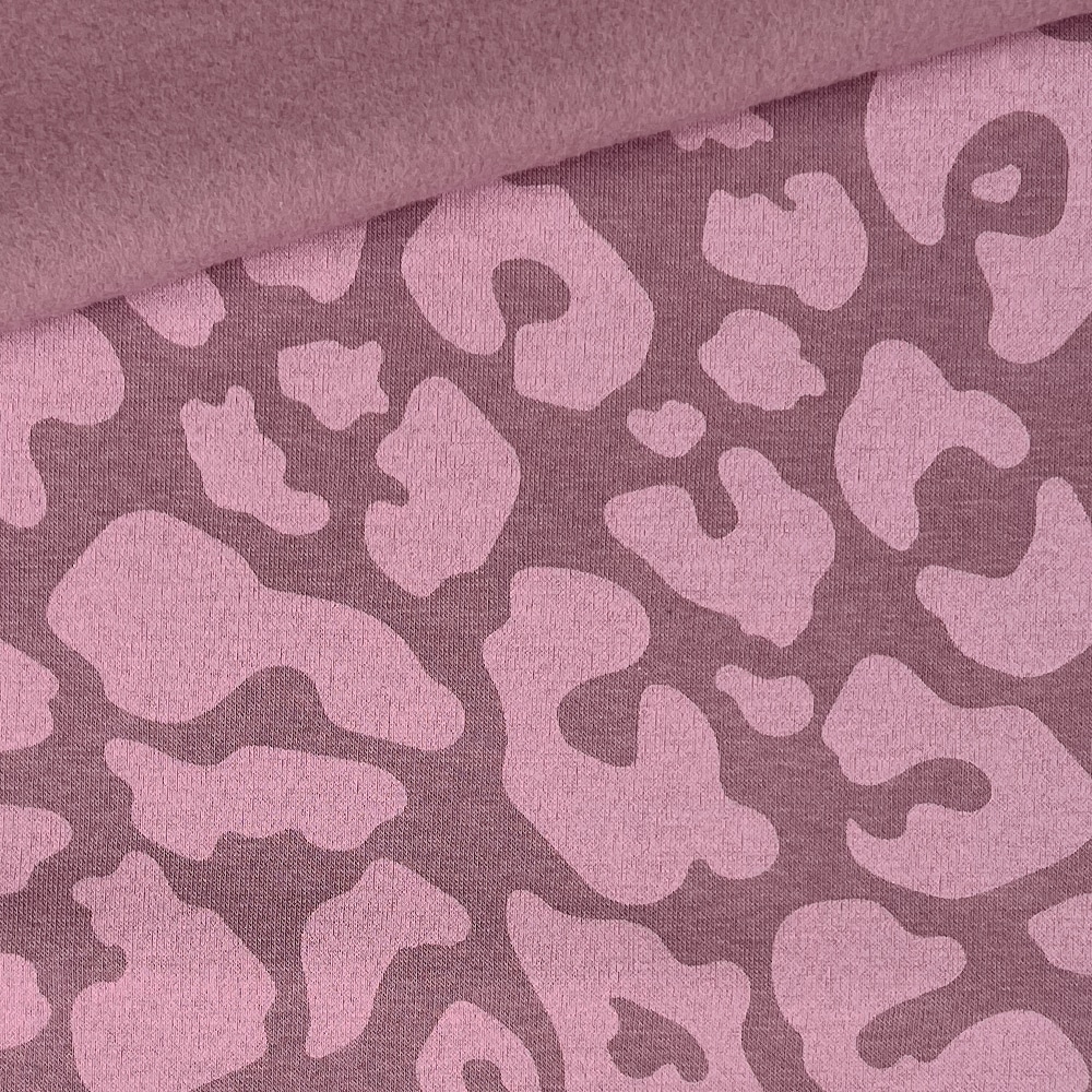 French Terry Kuschelsweat Heavy Leo Antique Mauve 2 French Terry Kuschelsweat Heavy Leo Antique Mauve 2