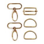 Gurtbandzubehör – für Gurtband 32 mm – Shiny Gold