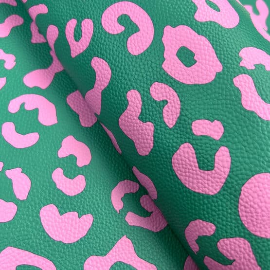 Kunstleder Leo Gruen Pink