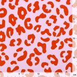 Kunstleder – Leo – mittelschwere Qualität – Helles Pink/Rot