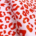 Kunstleder – Leo – mittelschwere Qualität – Helles Pink/Rot