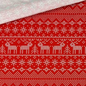 Kuschelsweat Strickoptik Rentier 2