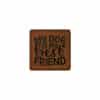 Label Dog Best Friend 40 X 40 Mm Dunkles Lederbraun Tier Animal