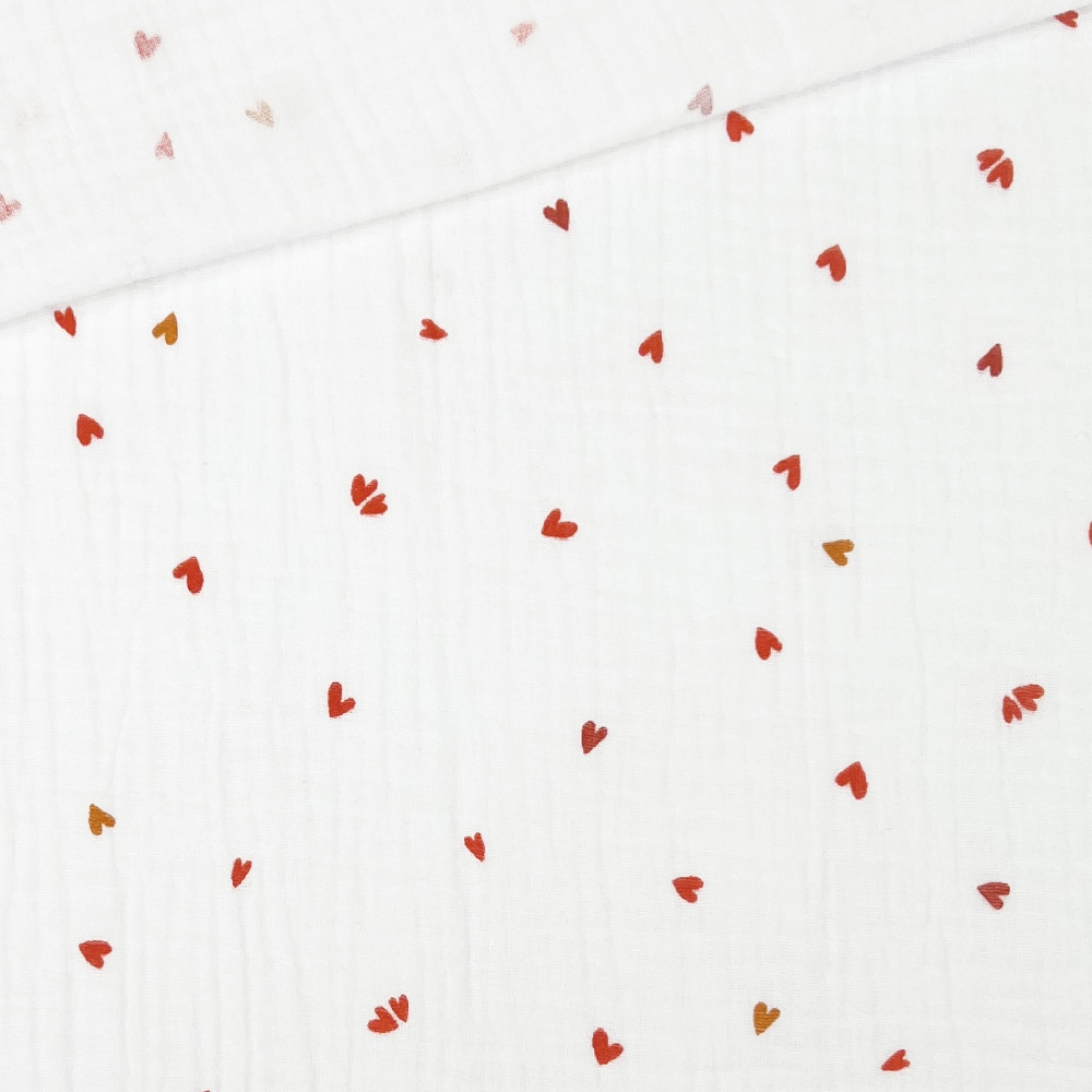 Musselin Herzchen Weiss 2 Musselin Herzchen Weiss 2