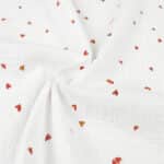 Musselin – Herzchen – Weiß