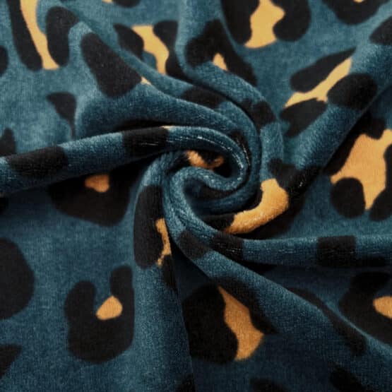 Nicki Velour Jersey – Leo – Jade Petrol