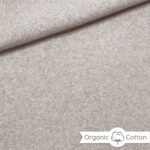 Organic Cotton Baumwollfleece Smoky Beige Meliert