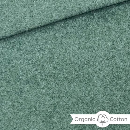 Organic Cotton Salbeigruen Meliert 2