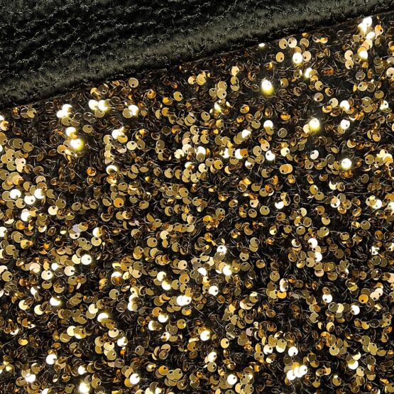 Pailletten Samt Gold