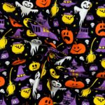 Popeline – Halloween Friends – Schwarz