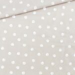 Popeline – Tierpfötchen – Cream