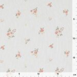 Rippenjersey – Tiny Blossom – Warmweiß