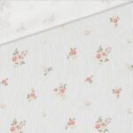 Rippenjersey – Tiny Blossom – Warmweiß