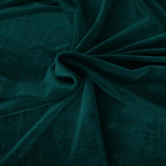 Samt Jersey Dunkles Jadegruen