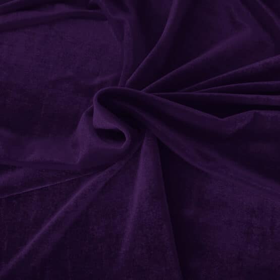 Samt Jersey Dunkles Lila 1