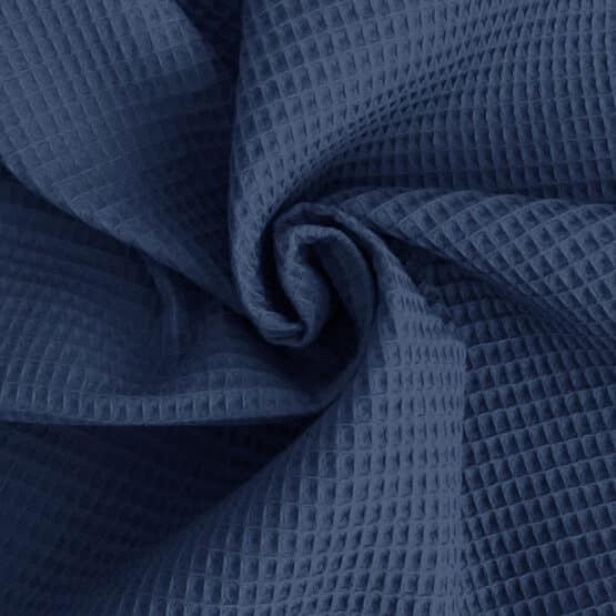 Waffelpique Jeansblau Dunkel 1