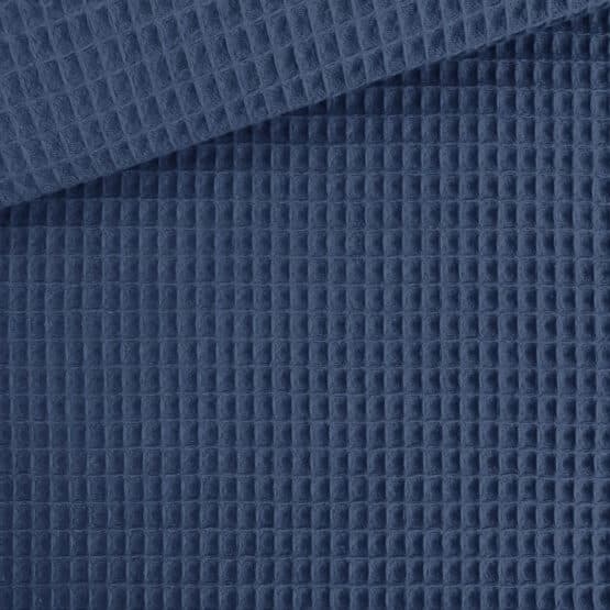 Waffelpique Jeansblau Dunkel