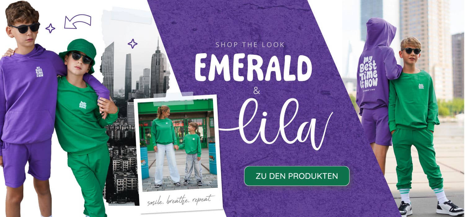 Banner Emerald Lilac Partnerlook