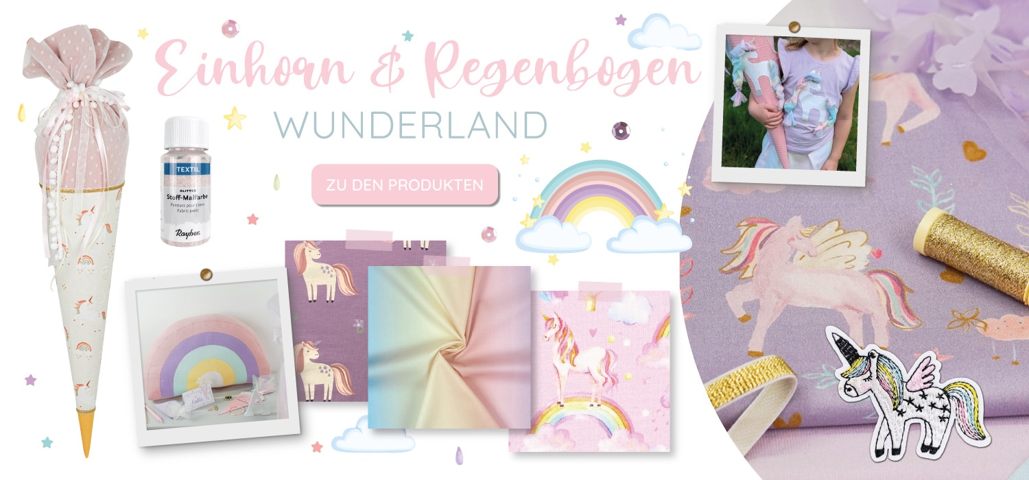 Banner Shop The Look Einhorn Regenbogen Diy Ideen