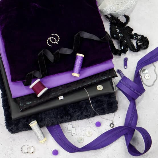 Diy Stoffmix 1309v Reissverschluss Knopf Label Samtband Gummi Paillettenband