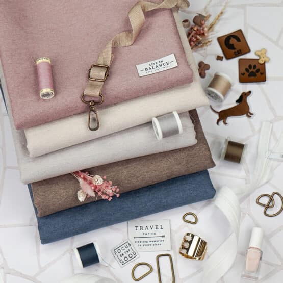 DIY Stoffmix - Label - Garn - Gurtbandzubehör - Patch - Reißverschluss