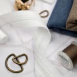 DIY Stoffmix - D Ringe - Garn - Reißverschluss