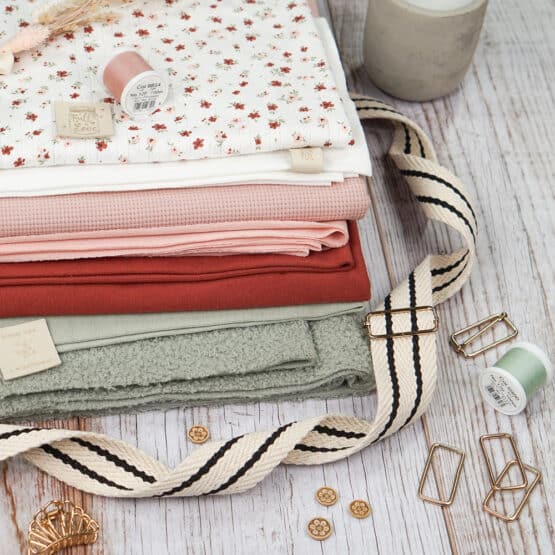 DIY Stoffmix - Label - Garn - Knopf - Gurtband - Gurtbandzubehör