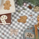 DIY Stoffmix - Label Lebkuchen - Zuckerstange - Bonbon - Auto Mit Tanne - Schleife